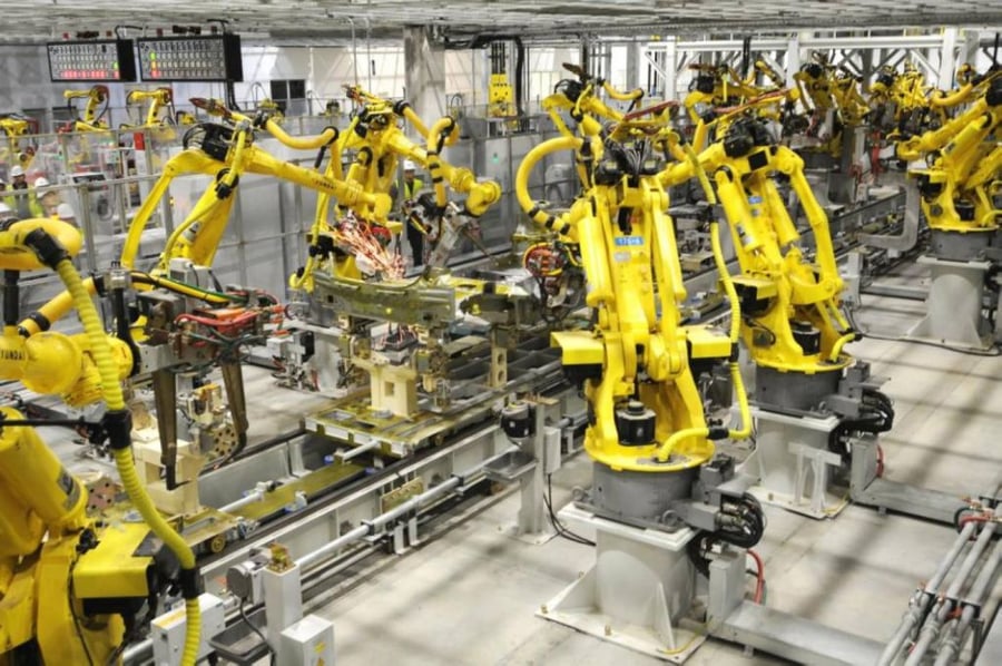 hyundai pickit 3D vision robot automotive factory
