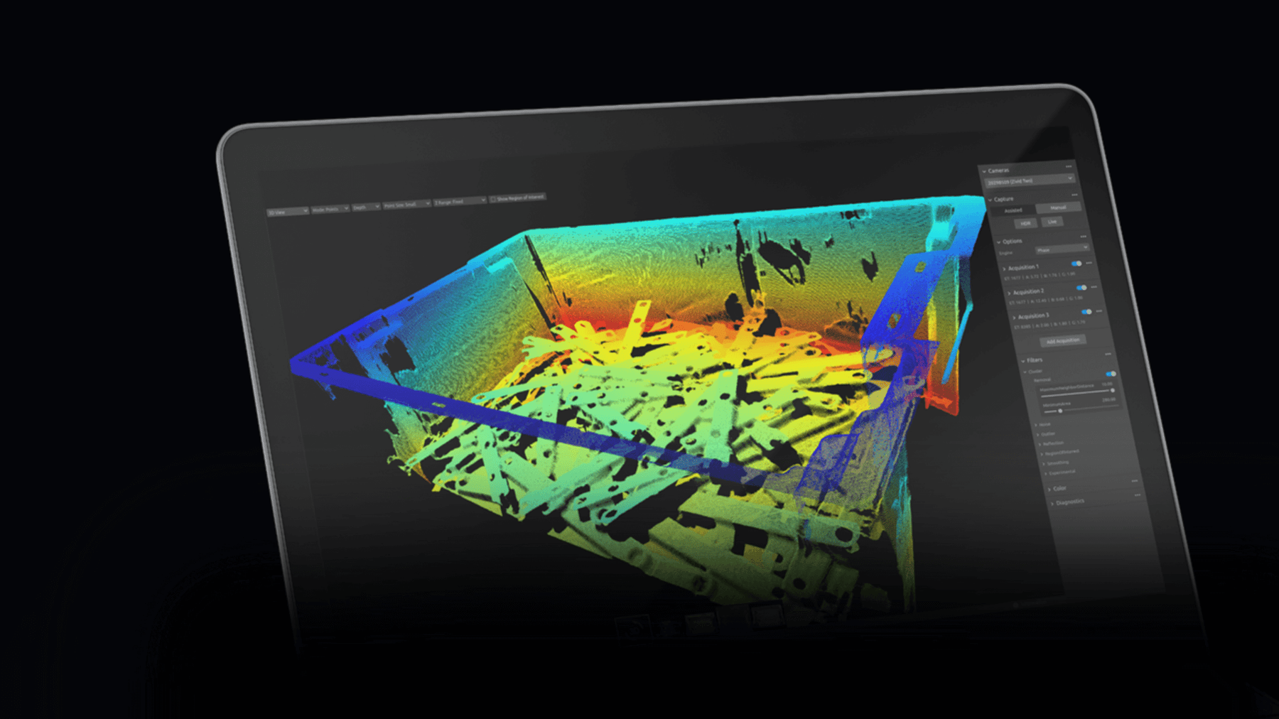 zivid studio view depth map