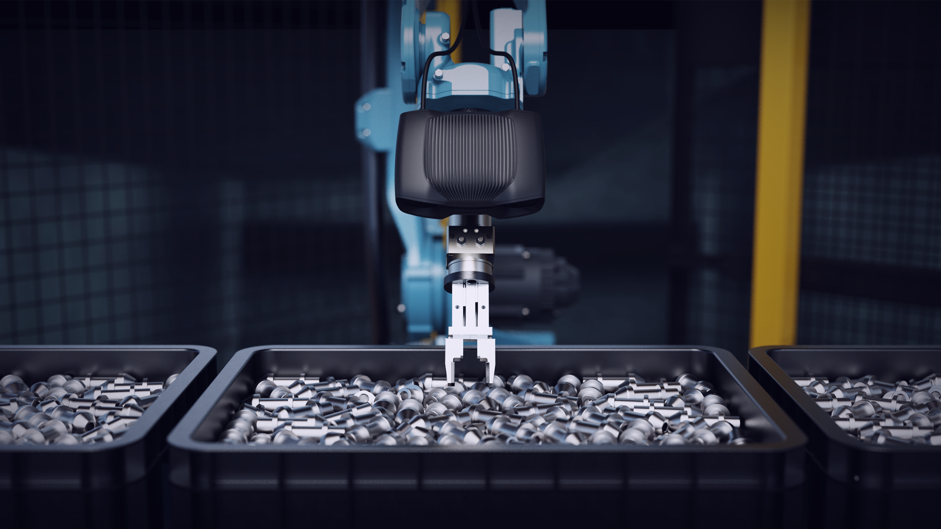 Bin-picking scenario with Zivid 3D machine vision