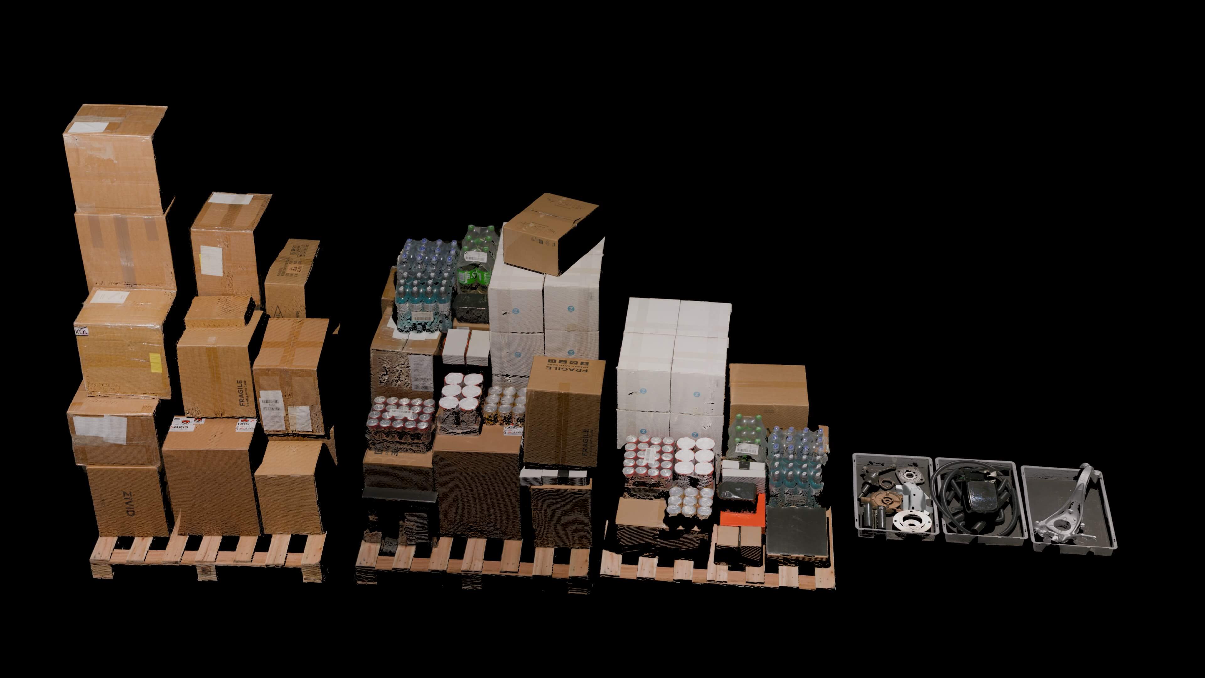 모든 유형의 팔레트에서 작동 - Zivid 3 XL250