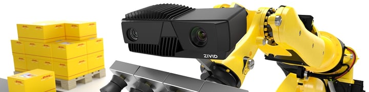 DHL 使用机器人安装式 Zivid 相机