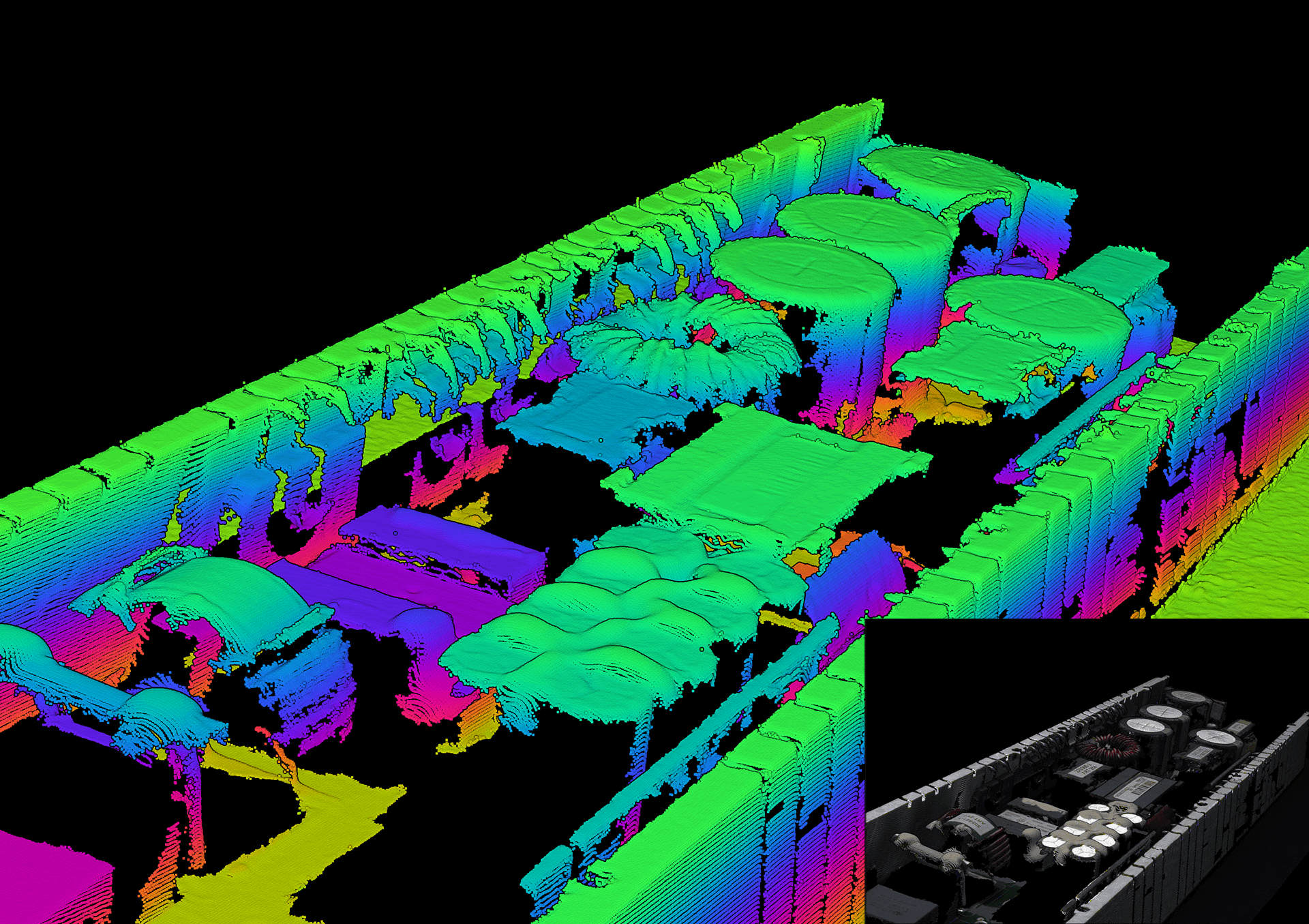 Large pcb depth with Zivid 2 plus MR60