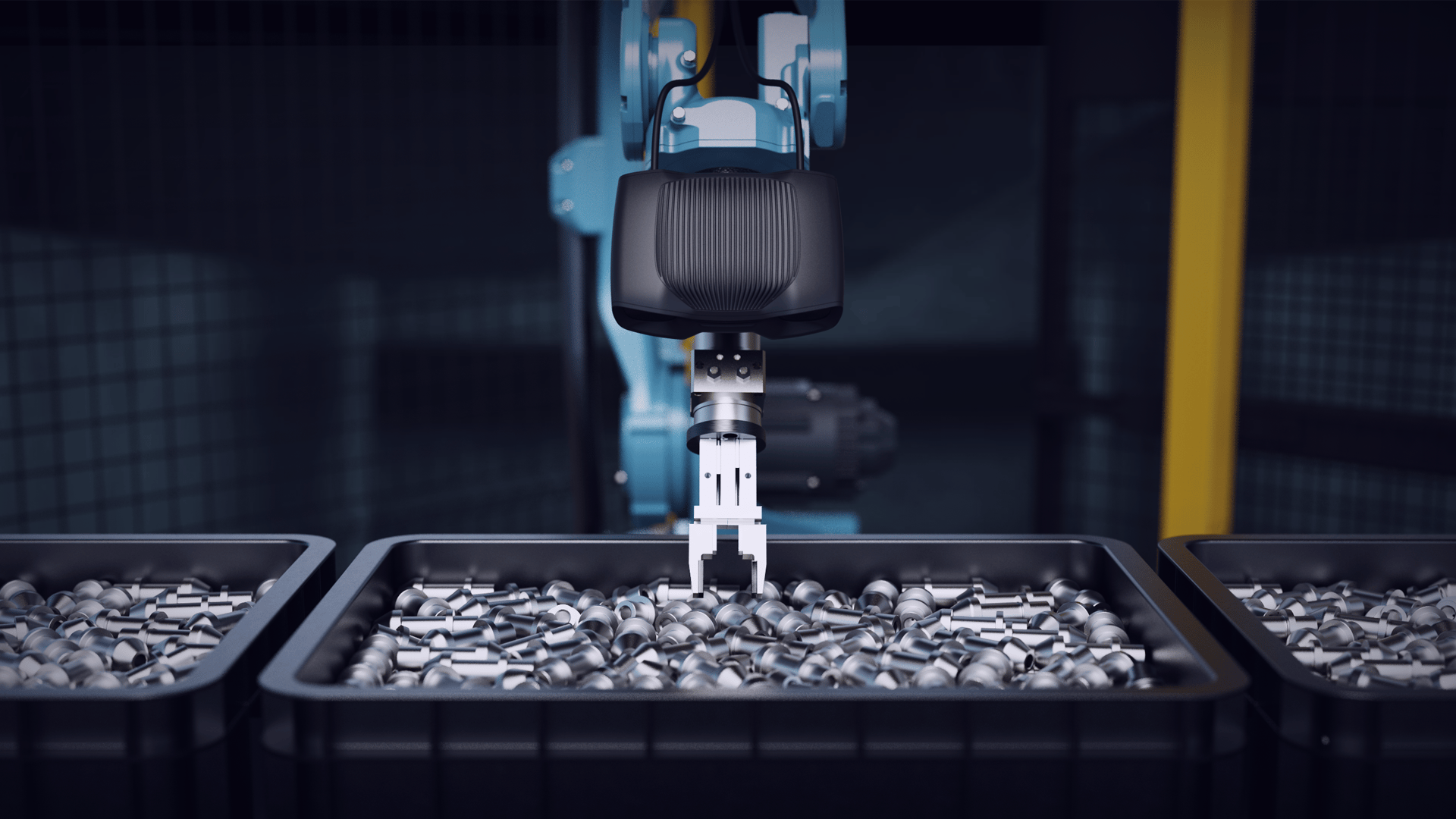 Bin-picking scenario with Zivid 3D machine vision
