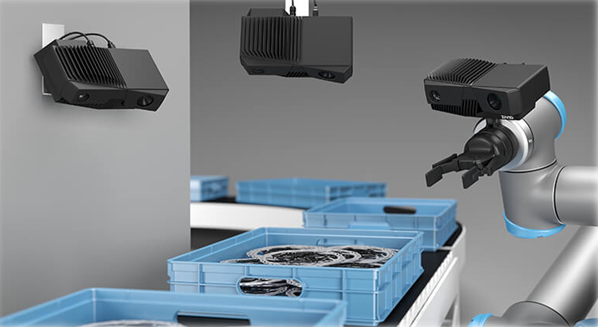versatility 3d cameras on arm and stationary mounted