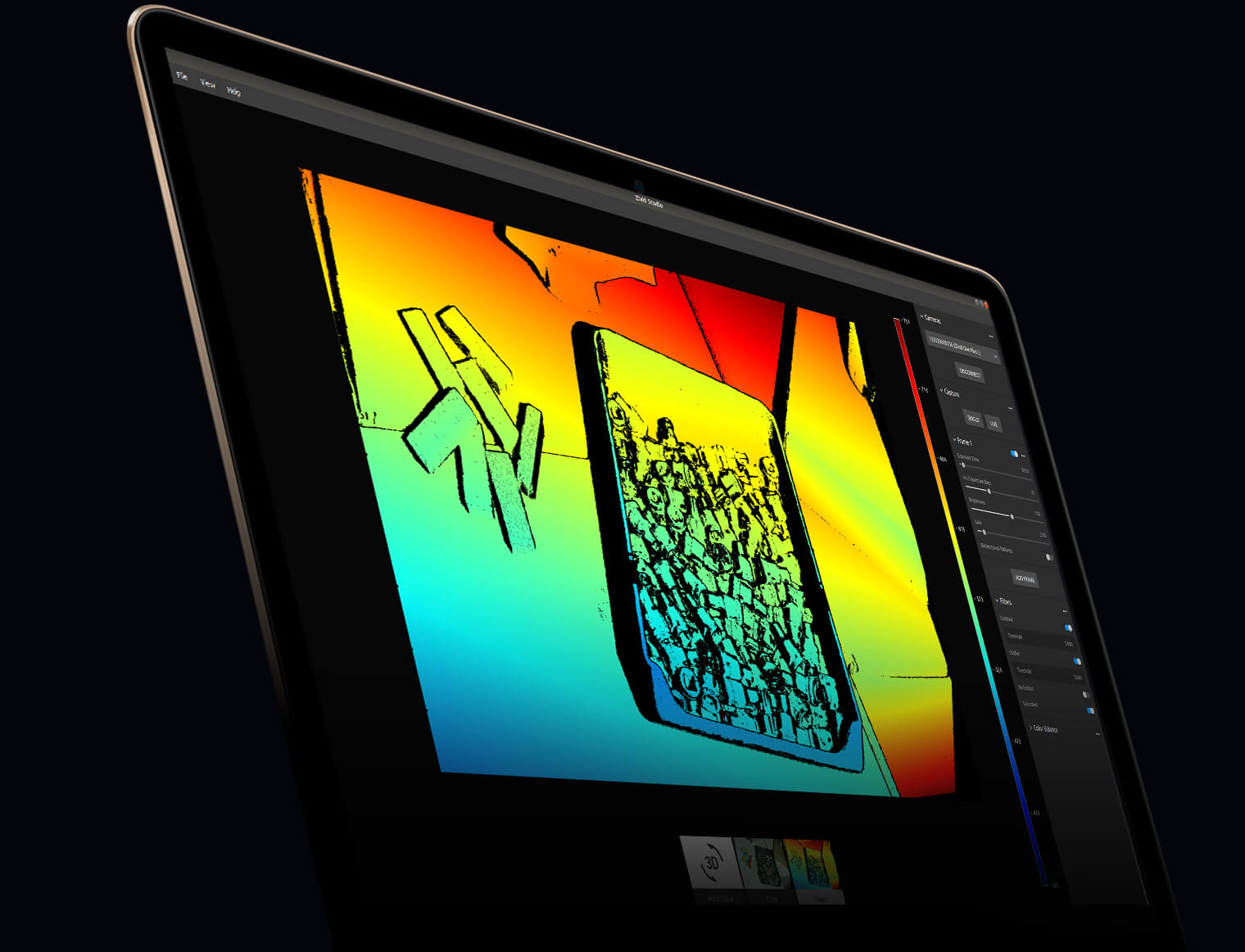 Zivid Studio provides detailed depth maps