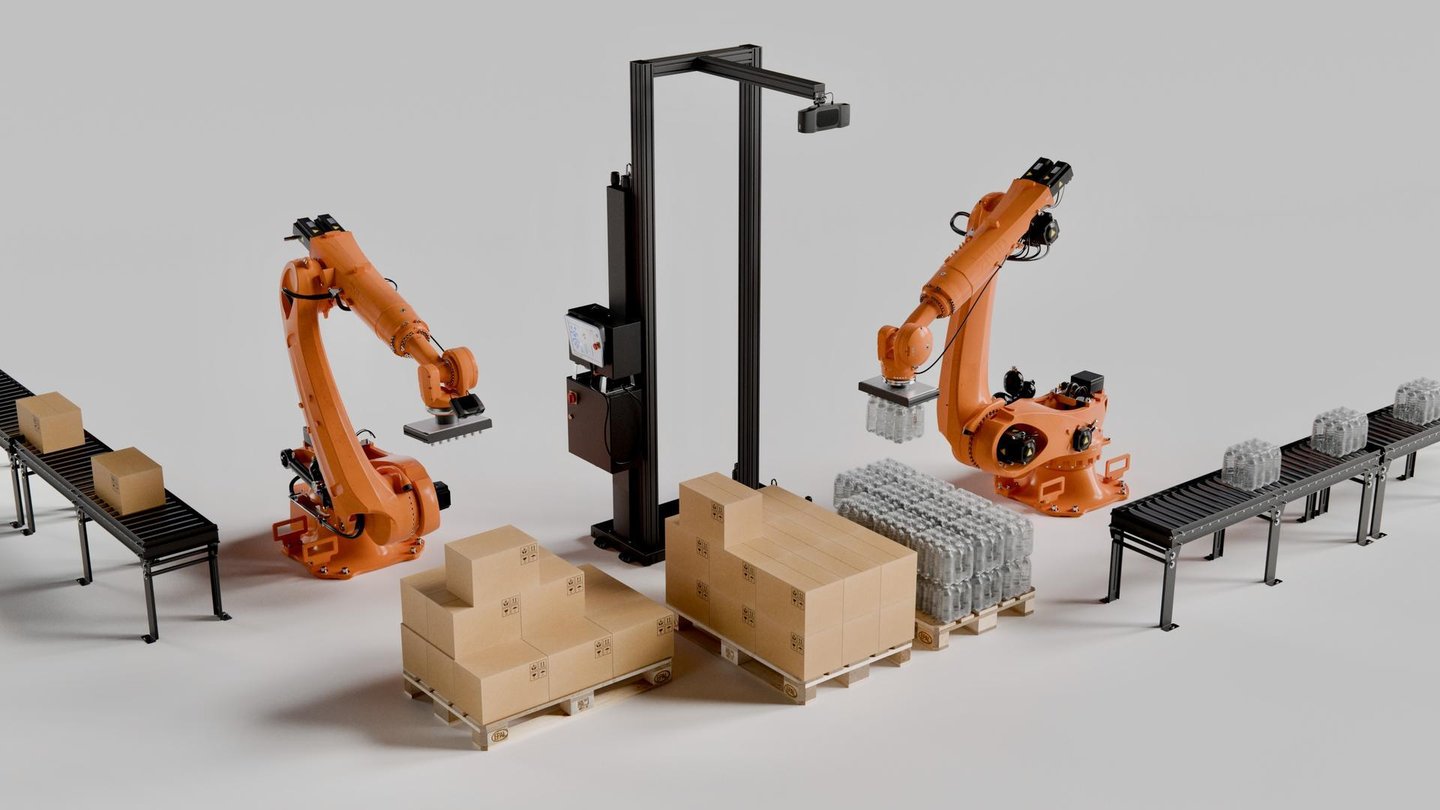 Robotic palletization and depalletization with 3D vision