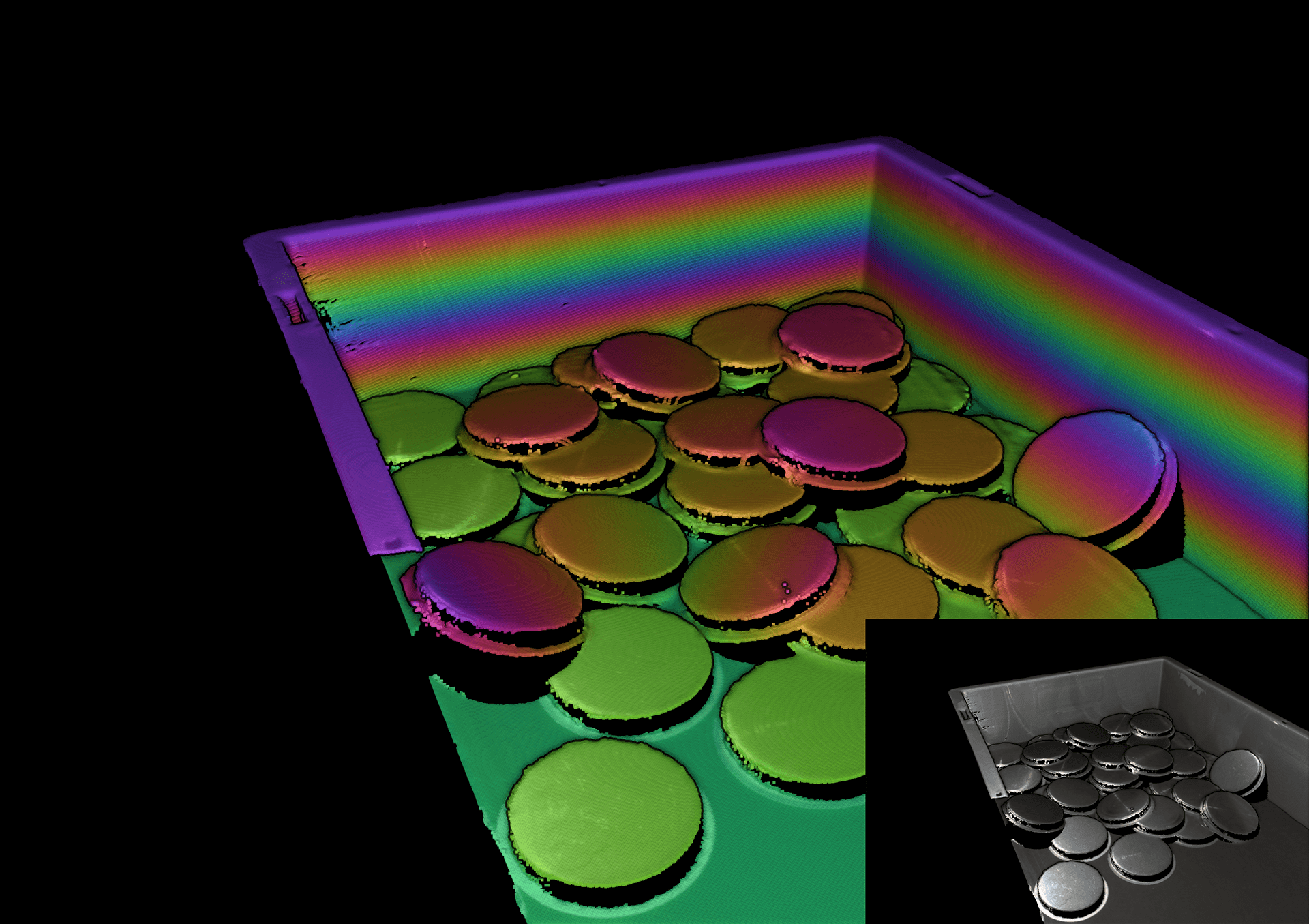 Shiny metal disks - unorganized