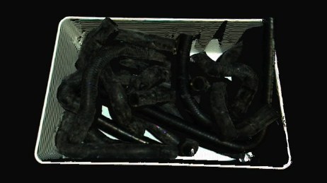 rubber tubes point cloud